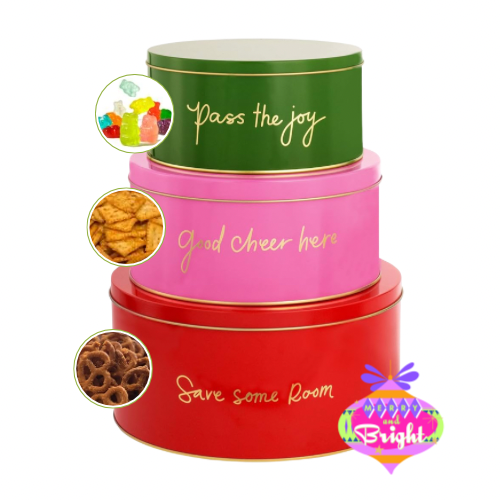 Holiday Tower of Treats featuring Tins by Kate Spade