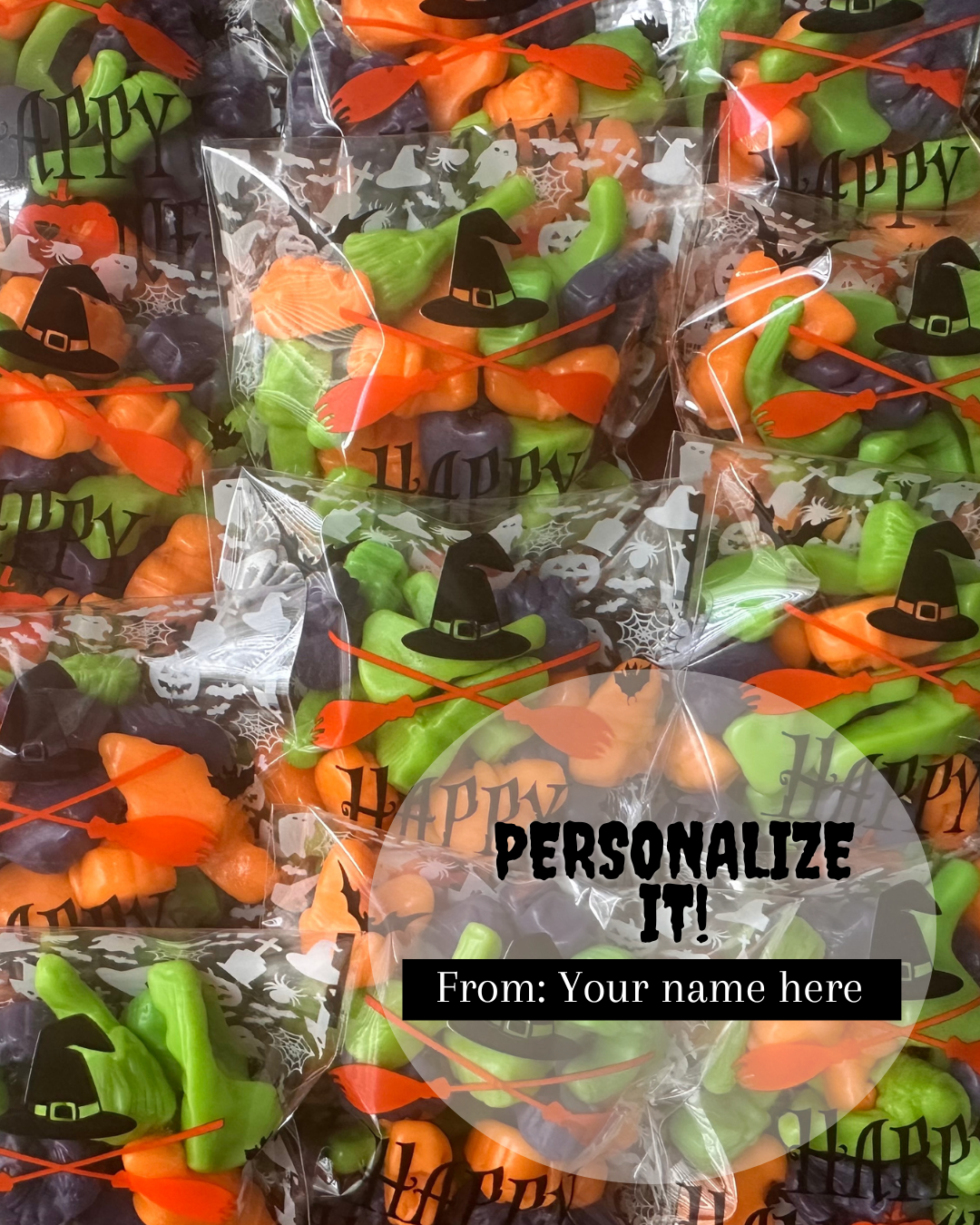 Add-on Labels for Halloween Single Serve Packs